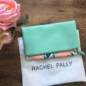 Rachel Pally mint green floral clutch